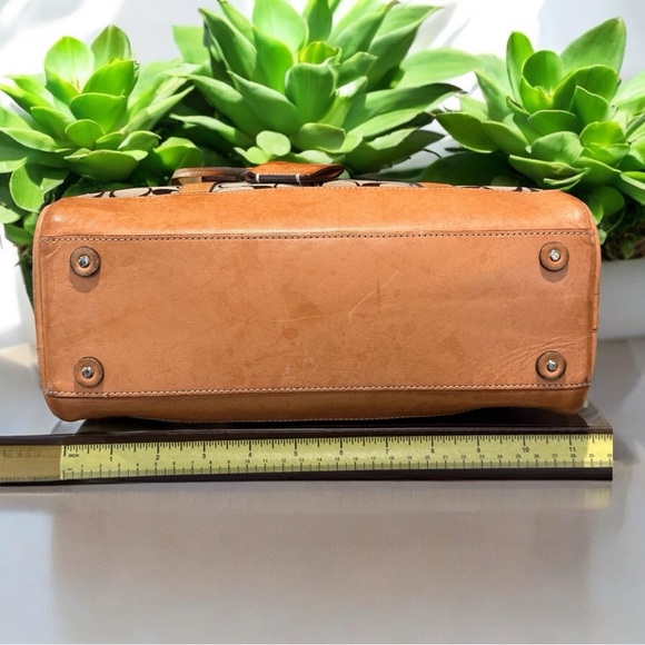 Coach Vintage 1991 Signature Monogram Brown & Tan Tote Rare Limited Edition EUC - Picture 4 of 14